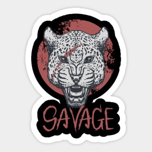 Savage animal - Leopard Sticker